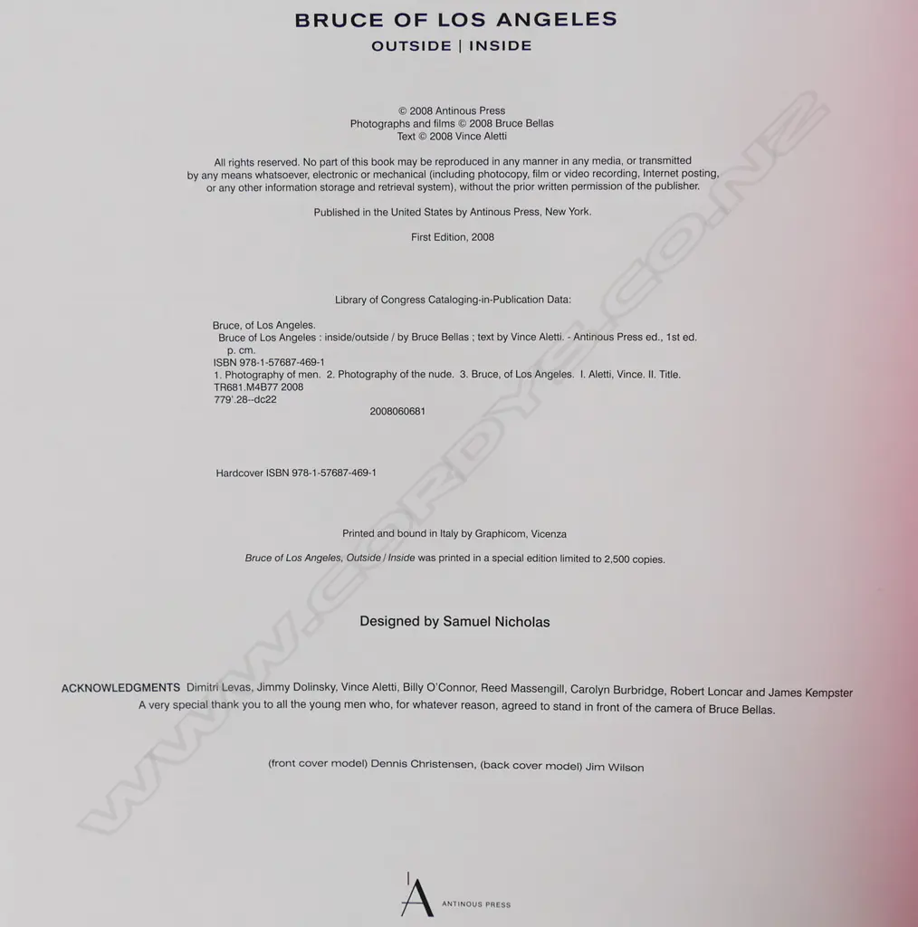 BRUCE OF LOS ANGELES: OUTSIDE INSIDE Image 1++